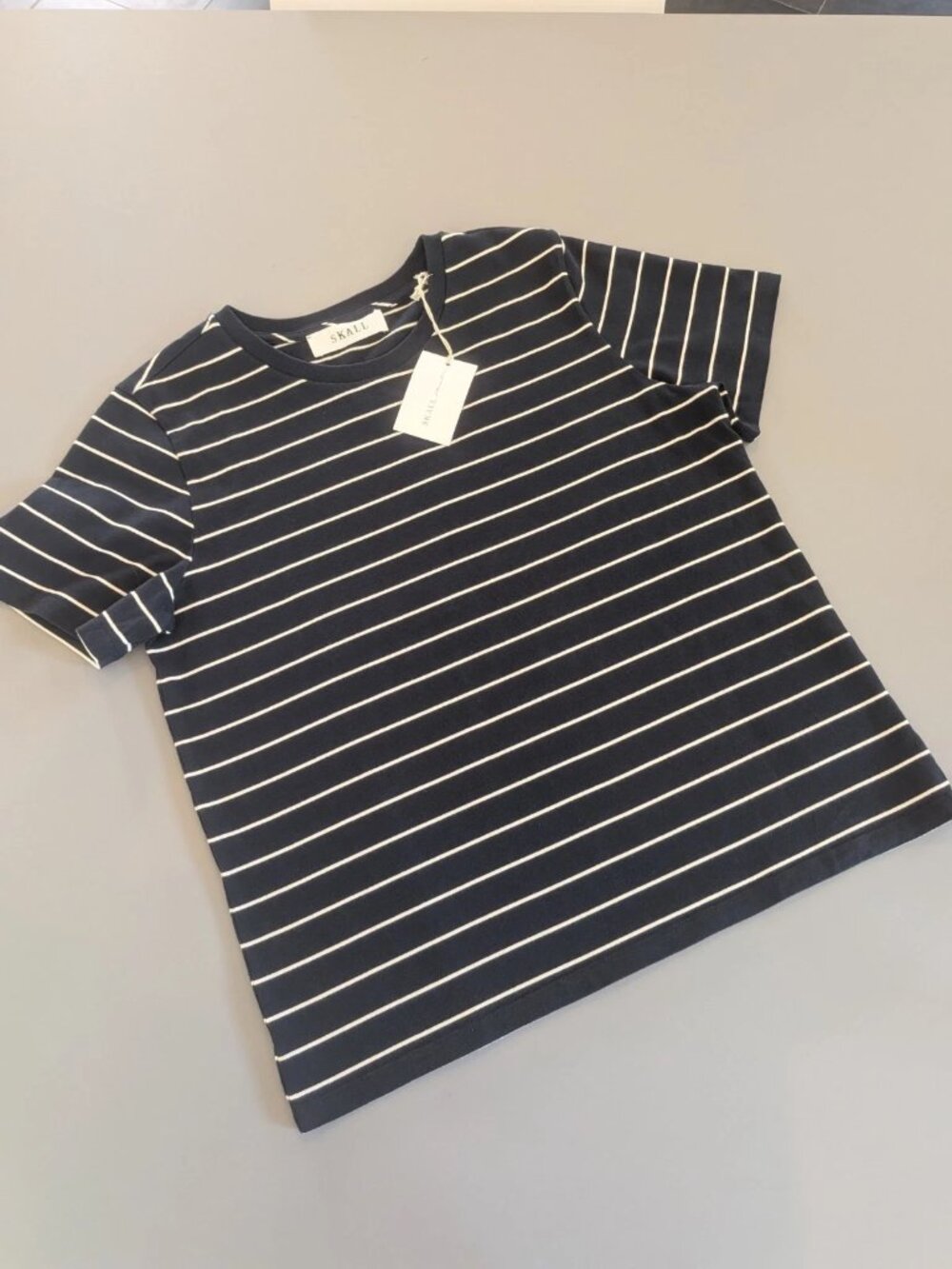 NEW Skall Studio Loui Regular Navy/White Stripe Small